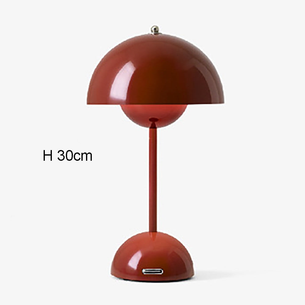 Pilz Tischlampe Orange LED Mushroom Lampe Tischleuchte